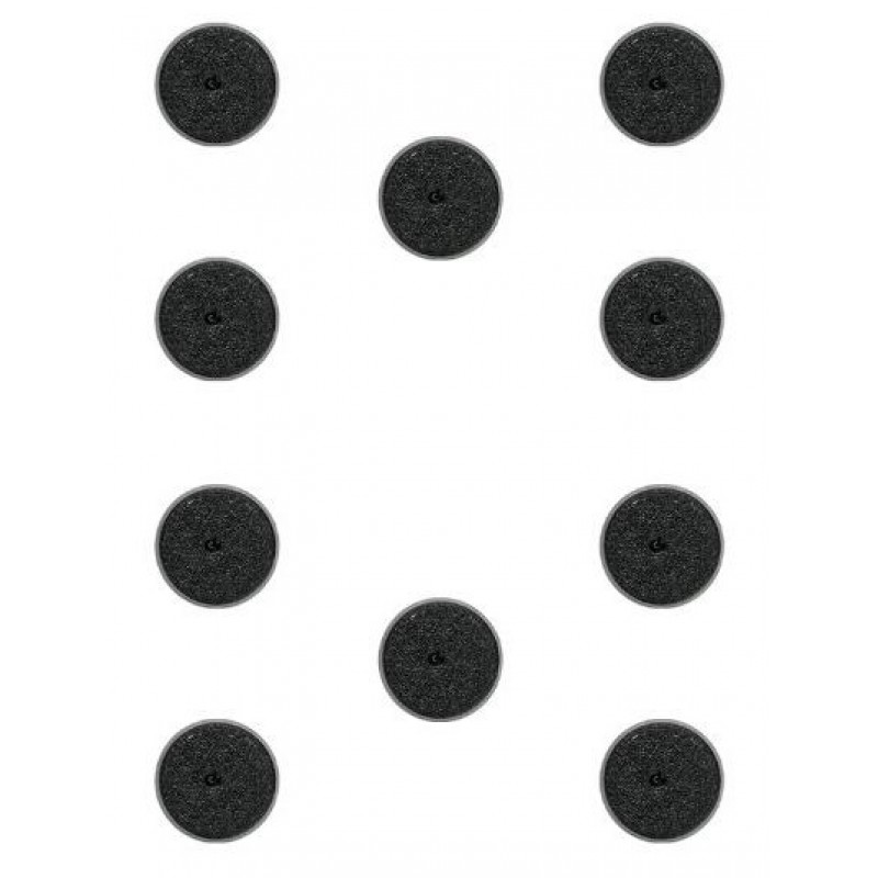 Peanas redondas de plástico (25mm)