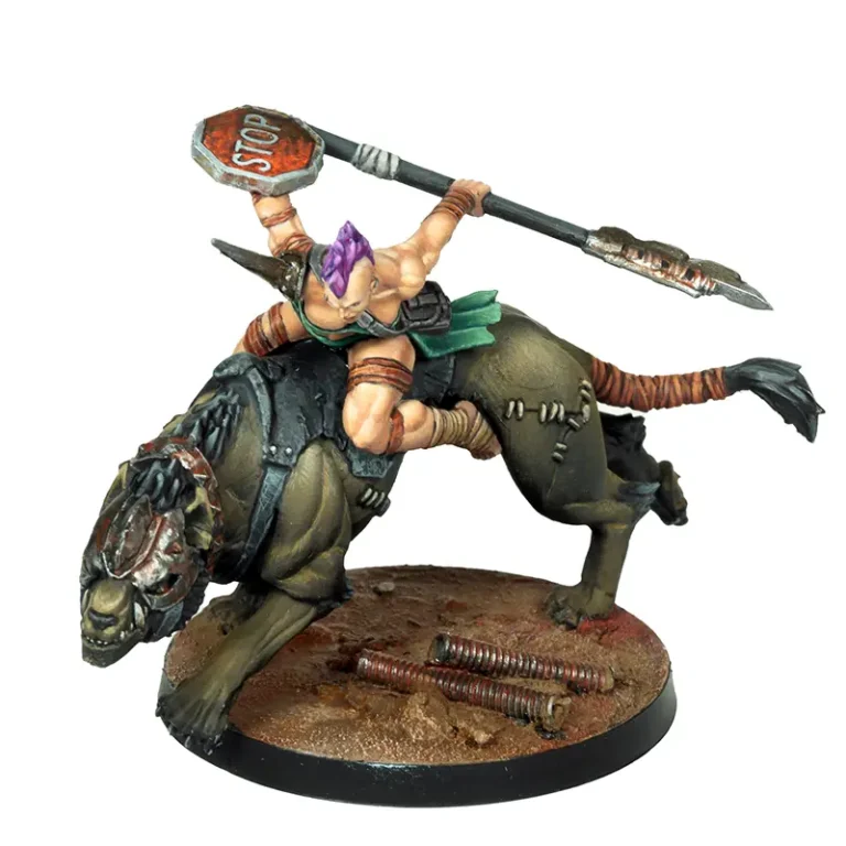 Amacizona con lanza/filo medio y escudo