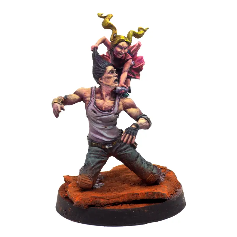 Cosechadora con filo pequeño