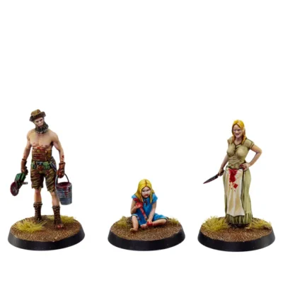 Familia de la cabaña (pack de 3 miniaturas)