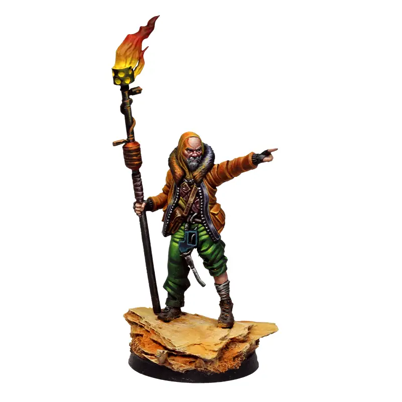 Guardián de la llama con maza