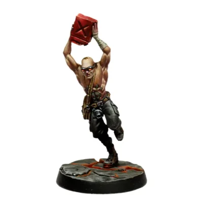 Quemado con bidón de gasolina