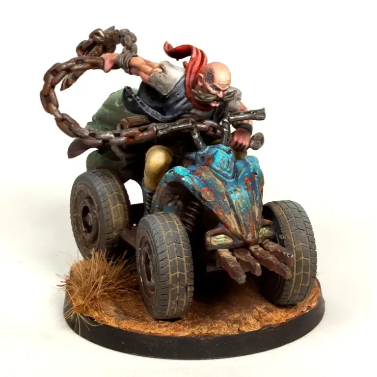 Miniatura quad moto para pintar wargame punkapocalyptic