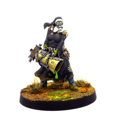 Penitente con lanzarresiduos