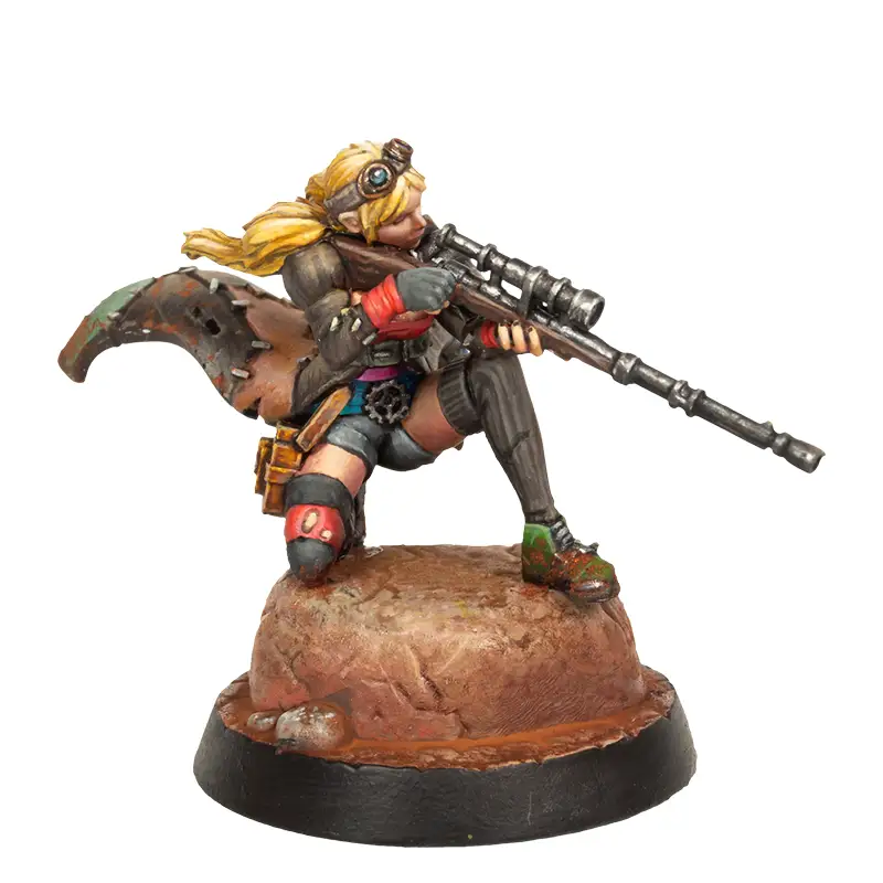 Engranaje con rifle y mira telescópica 2