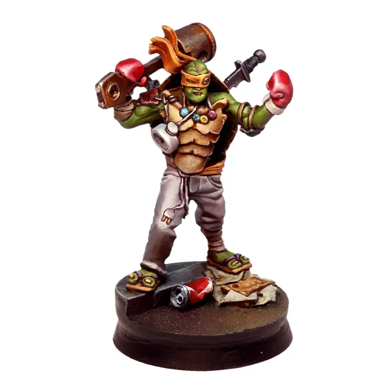 Mutante con maza, piel dura y resistente