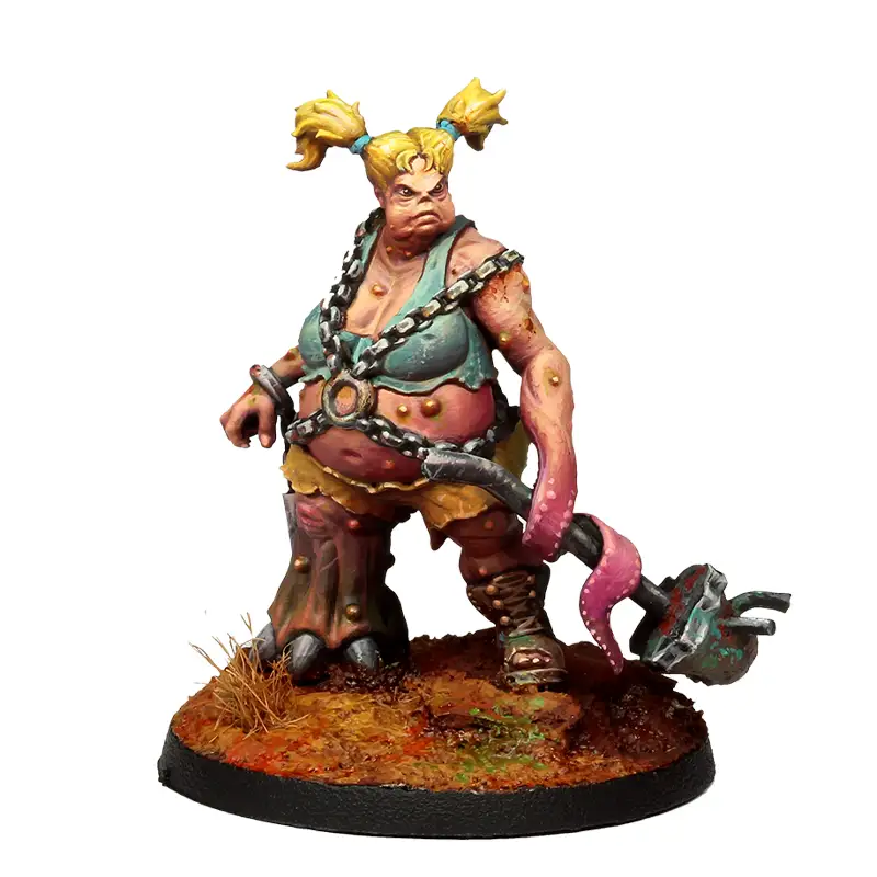 Bestia del pozo con maza pesada