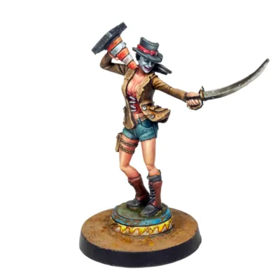 Jefa de pista con filo medio