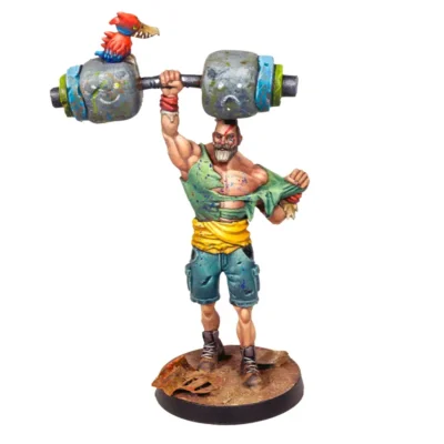 Forzudo con maza pesada