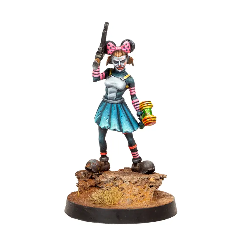 Pachacha con pistola y maza