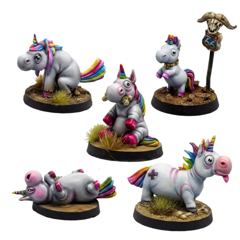 miniaturas para pintar unicornios punkicornios punkapocalyptic