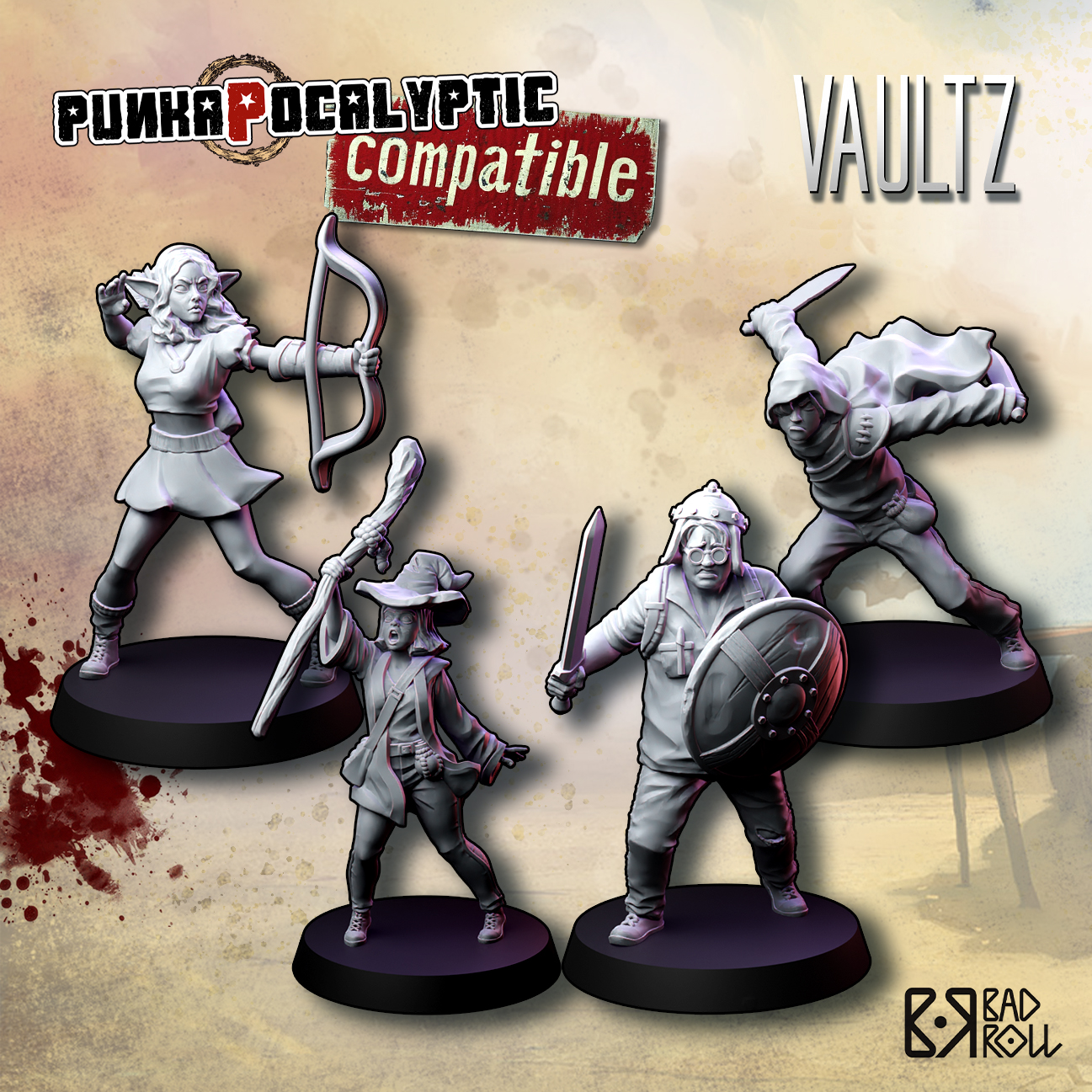 Pandilleros cosplayers (pack de 4) (compatible)