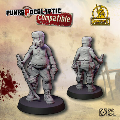 Curtido con rifle y pistola (compatible)