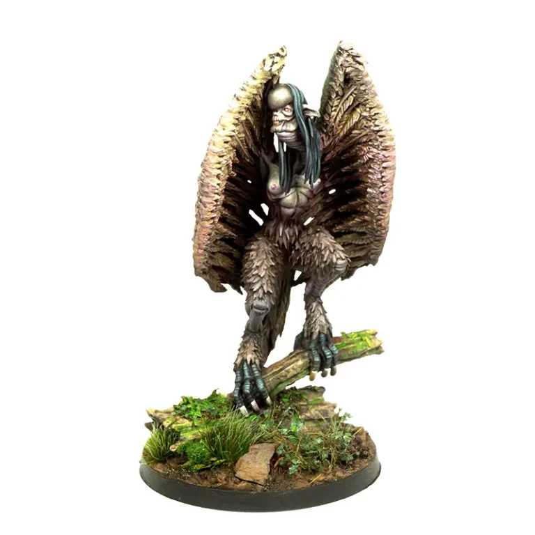Miniatura para pintar arpia wargame warmonger fantasia oscura criatura