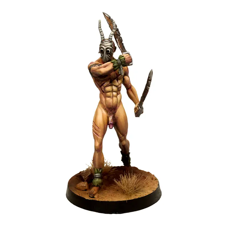 Tribu del Rostro Negro - Veterano con 2 filos medios