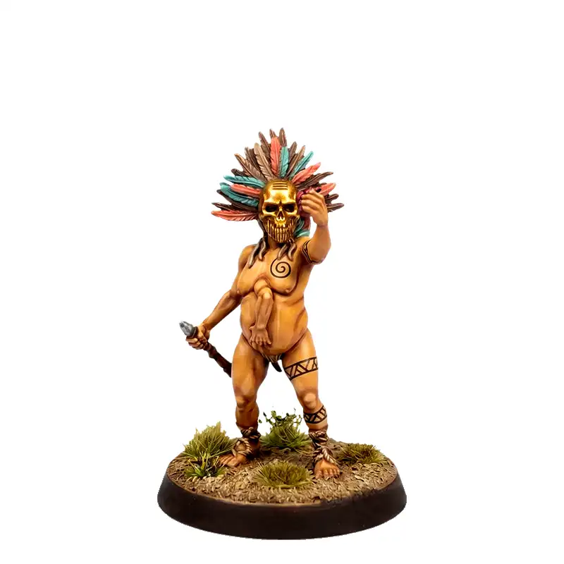 Tribu del Rostro Negro - Hechicera con filo pequeño