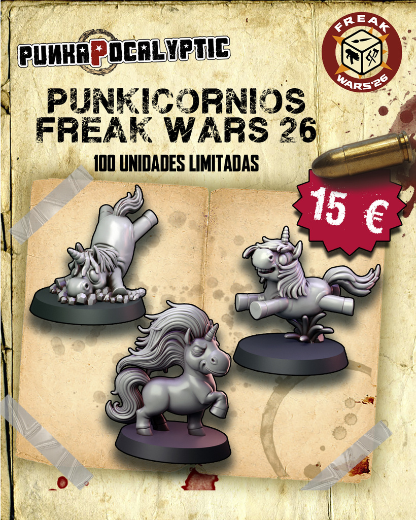 Punkicornios de las Freak SWars limitados a 100 unidades.